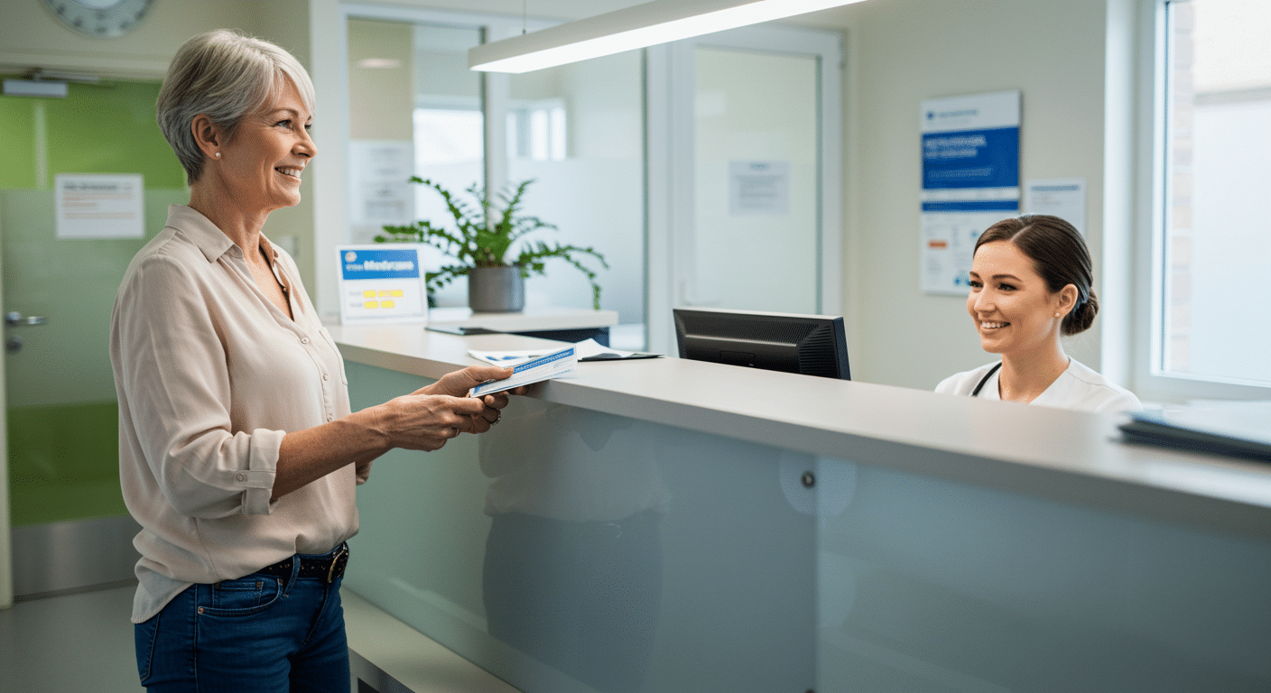 Senior Patient Medicare Insurance Checkin